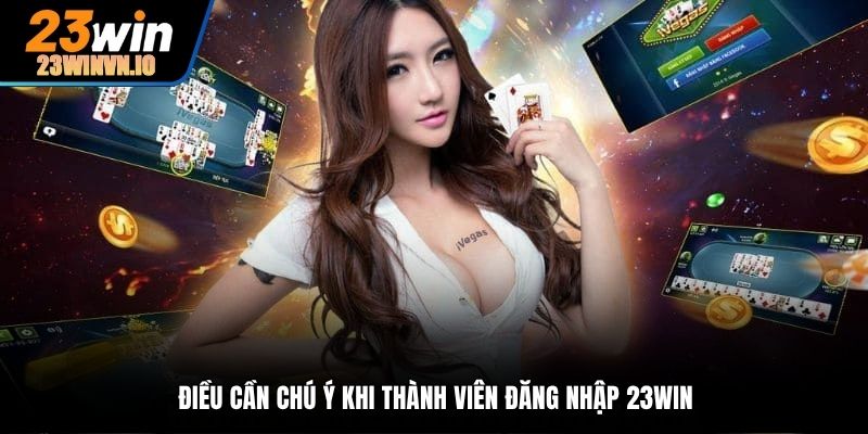 Điều cần chú ý khi thành viên đăng nhập 23Win